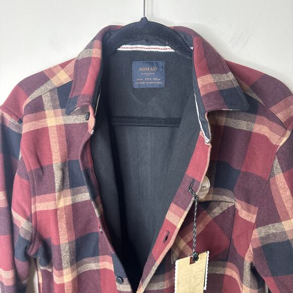 NEW NWT Nomad Cozy Thermal Lined Flannel Button Up Medium Shirt Outdoors Hiking - Picture 5 of 7